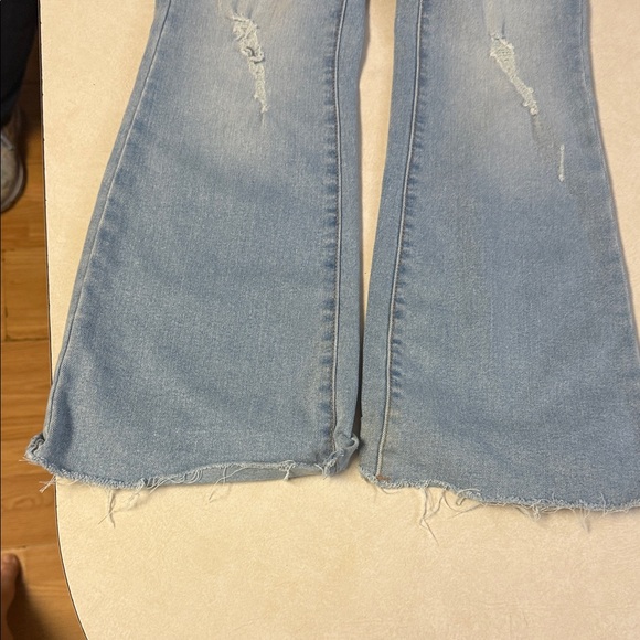 Celebrity Pink Light Blue Flare Jeans - Picture 6 of 11